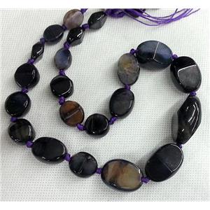 Agate stone beads for necklace, freeform, approx 10x13mm, 20x30mm