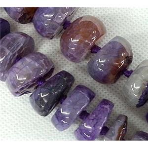 purple Agate heishi beads, approx 25mm