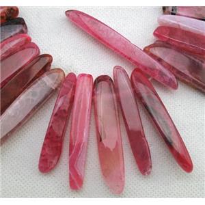 Natural agate bead, freeform, pink, 10-60mm