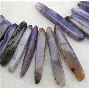 Natural agate bead, freeform, purple, 10-60mm
