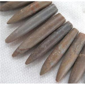 rock agate stone bullet beads, approx 20-60mm
