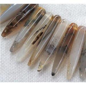 heihua agate bullet beads, approx 10-40mm