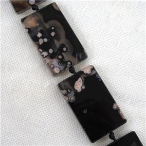 black Cherry Agate beads, rectangle, approx 30-50mm