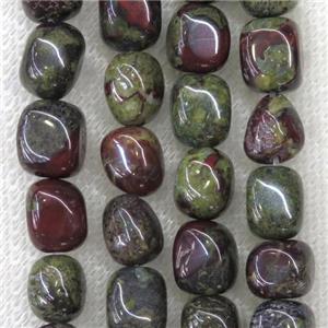 Dragon BloodStone beads, freeform, approx 8-10mm
