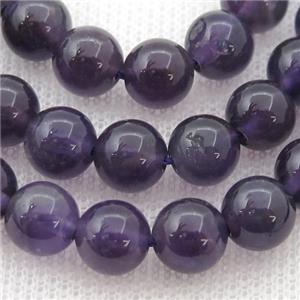 round purple Amethyst beads, approx 12mm dia