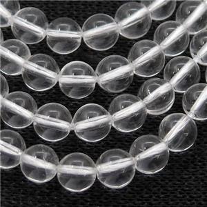 round Clear Quartz beads, approx 10mm dia