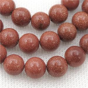 round gold SandStone beads, approx 4mm dia