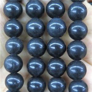 round Black Jasper beads, approx 10mm dia