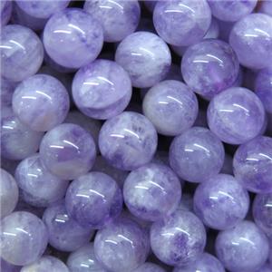 round purple Chalcedony beads, approx 10mm dia