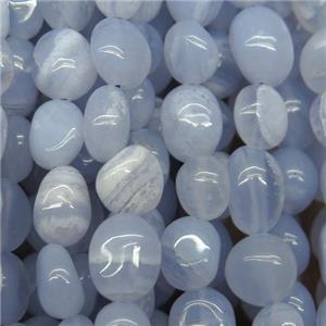 Blue Lace Agate beads chip, freeform, approx 6-8mm