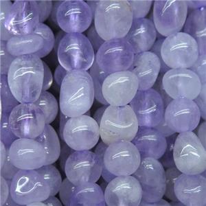 purple Chalcedony chip beads, freeform, approx 5-7mm