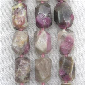 pink Tourmaline nugget beads, freeform, approx 15-22mm