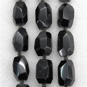 black Tourmaline nugget beads, freeform, approx 15-22mm