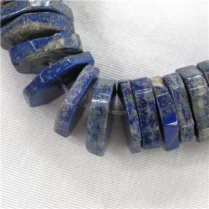blue lapis lazuli beads, heishi, approx 20mm dia