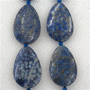lapis lazuli beads, faceted teardrop, approx 20-30mm