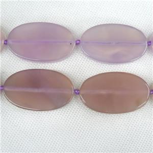 purple Agate Beads, oval, dye, approx 30-50mm