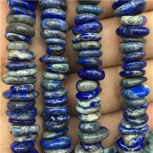 Lapis Lazuli chip beads, approx 10-14mm, 3-5mm thickness