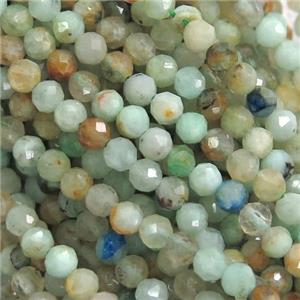 Chrysocolla Seed beads, faceted round, approx 3mm dia