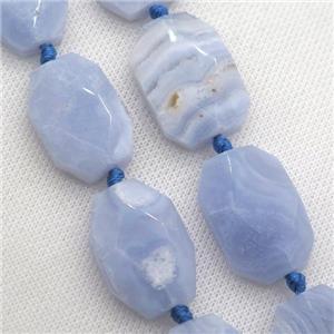 Blue Lace Agate slab beads, approx 20-30mm