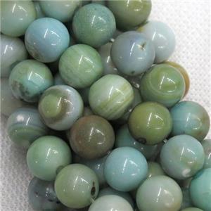 round green Agate Beads, approx 8mm dia