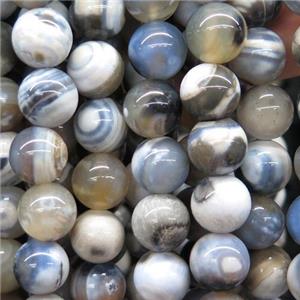 round Ocean Agate Beads, color treated, approx 8mm dia