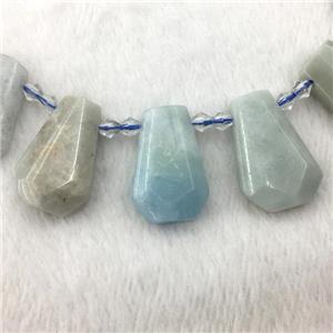 Aquamarine teardrop beads, approx 20-40mm