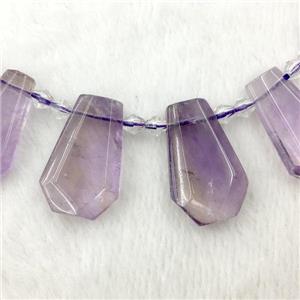 purple Amethyst teardrop beads, approx 20-40mm