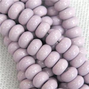 purple Oxidative Agate rondelle beads, approx 8mm dia