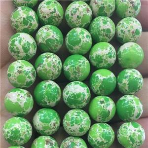 round green synthetic Imperial Jasper beads, approx 10mm dia