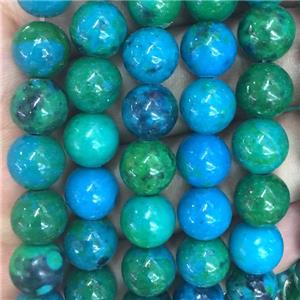 round Chrysocolla stone beads, Phoenix, Synthetic, approx 6mm dia