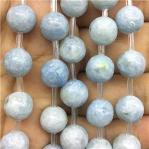 Celestite stone beads, round, approx 10mm dia
