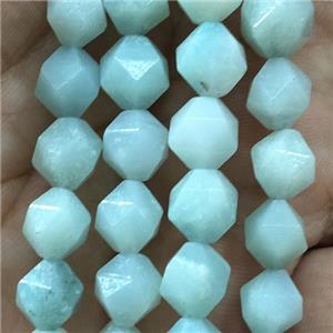 faceted round Amazonite beads, approx 8mm dia
