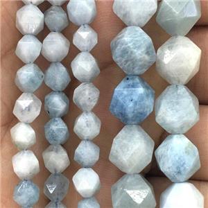 faceted round Aquamarine beads, approx 10mm dia