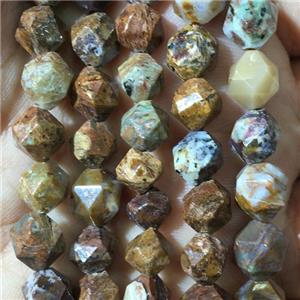 Rhyolite Beads, faceted round, approx 8mm dia