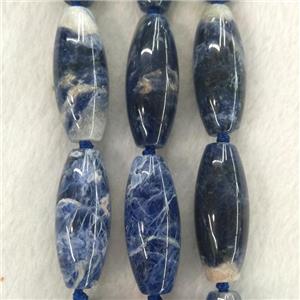 blue Sodalite rice beads, approx 15-38mm