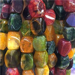Dragon Veins Agate Beads, freeform, mixed, approx 11-16mm