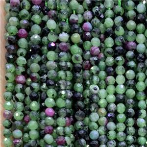 Ruby Zoisite Beads, faceted round, approx 4mm dia