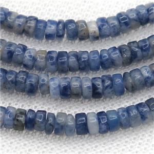 blue Sodalite heishi beads, approx 2x4mm