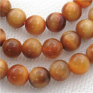 round Tiger eye stone beads, approx 8mm dia