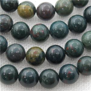 chook BloodStone Beads, round, approx 10mm dia