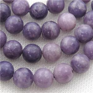 purple Lepidolite Beads, round, approx 10mm dia