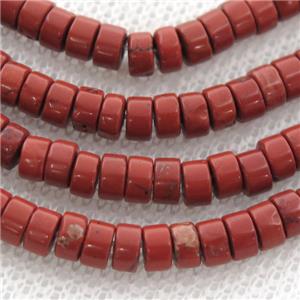 red Jasper heishi beads, approx 4mm