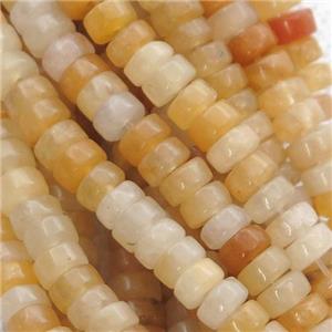 yellow Aventurine heishi beads, approx 4mm