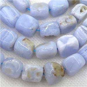 blue lace agate nugget beads, freeform, approx 9-12mm