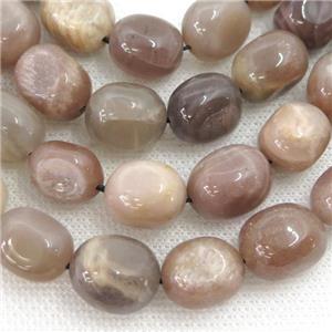 moonstone nugget beads, freeform, approx 9-15mm