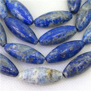 blue Lapis rice beads, approx 12-30mm