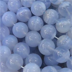 Blue Lace Agate Beads, round, approx 4mm dia