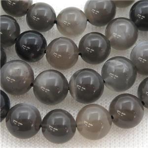 deepgray MoonStone Beads, round, approx 8mm dia