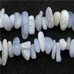 blue lace Agate chip beads, approx 4-12mm