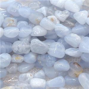 blue lace Agate chip beads, approx 5-8mm
